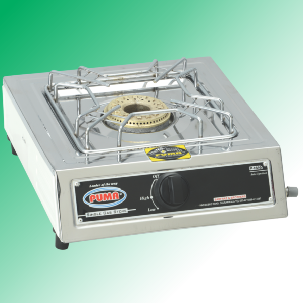 Puma Single Sanyo Megnate Steel Auto Switch Gas Stove