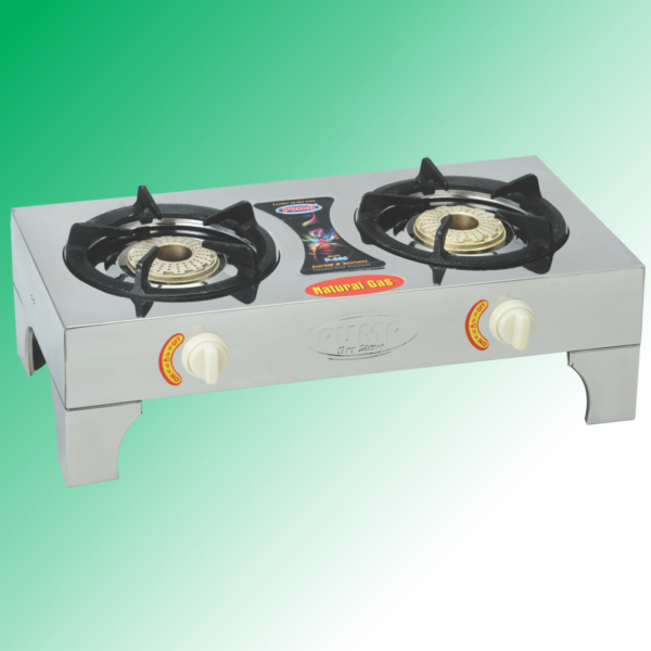 Puma Full Steal Megnet Double Heavy Burner Gas Stove Avalible in Sui Gas & Cylinder Gas