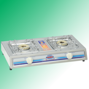 Puma Sanyo Megnate Steal Double burner Gas Stove Avalible in Sui Gas & Cylinder Gas